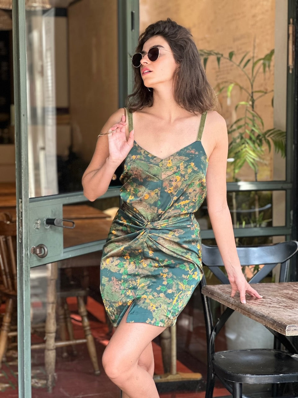 גופיית אתנה - ירוק בקבוק