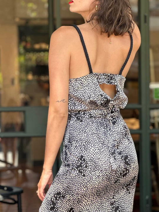 גופיית אתנה - לבן פרינט תנין