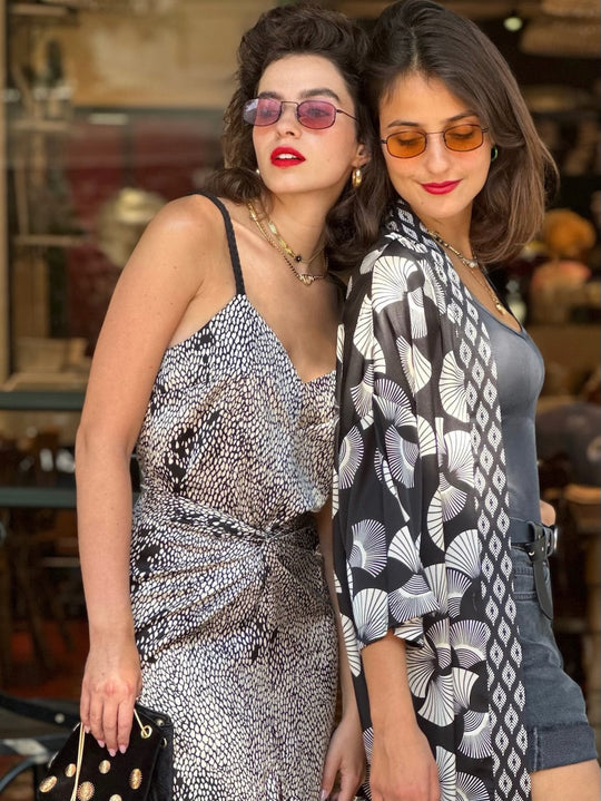 גופיית אתנה - לבן פרינט תנין