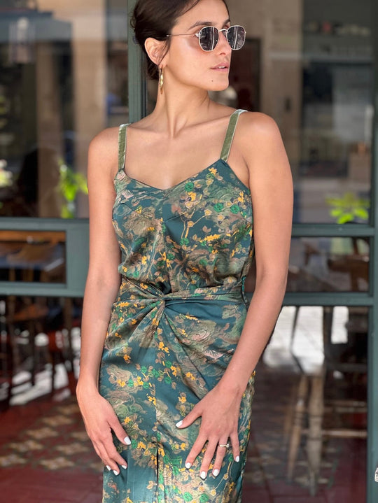 גופיית אתנה - ירוק בקבוק