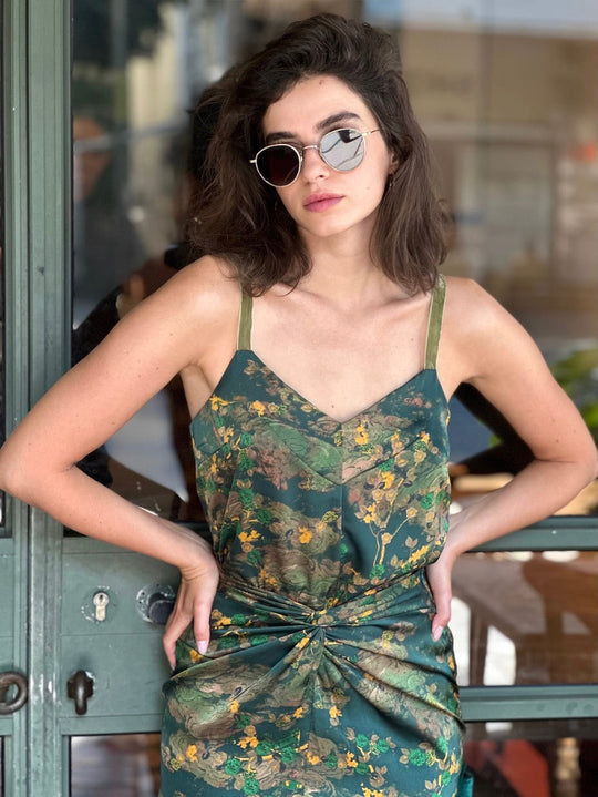 גופיית אתנה - ירוק בקבוק