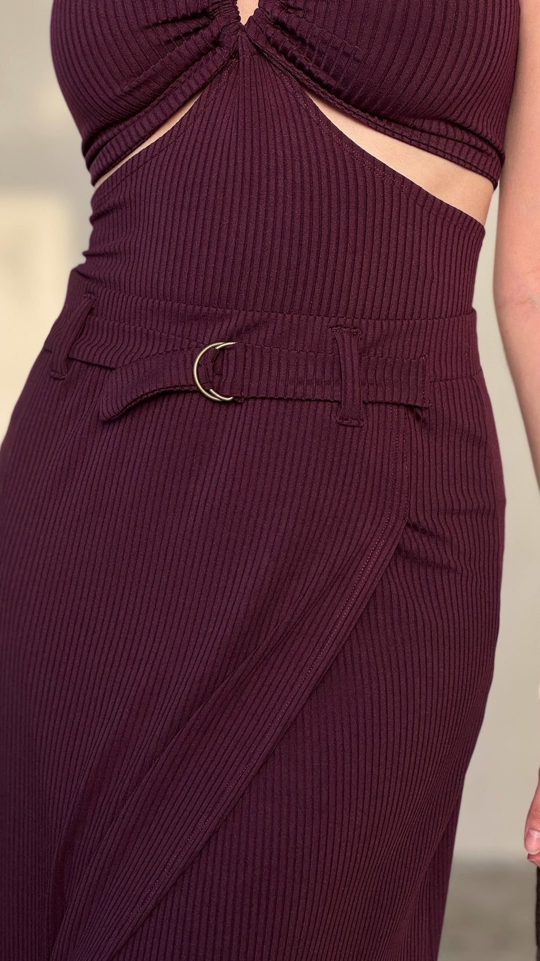 חצאית אלכס - סגול חציל