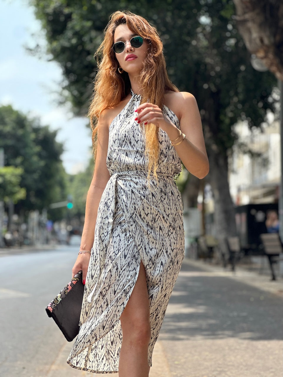 חצאית פלמה - לבן