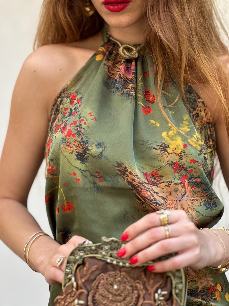 טופ קירה - ירוק זית