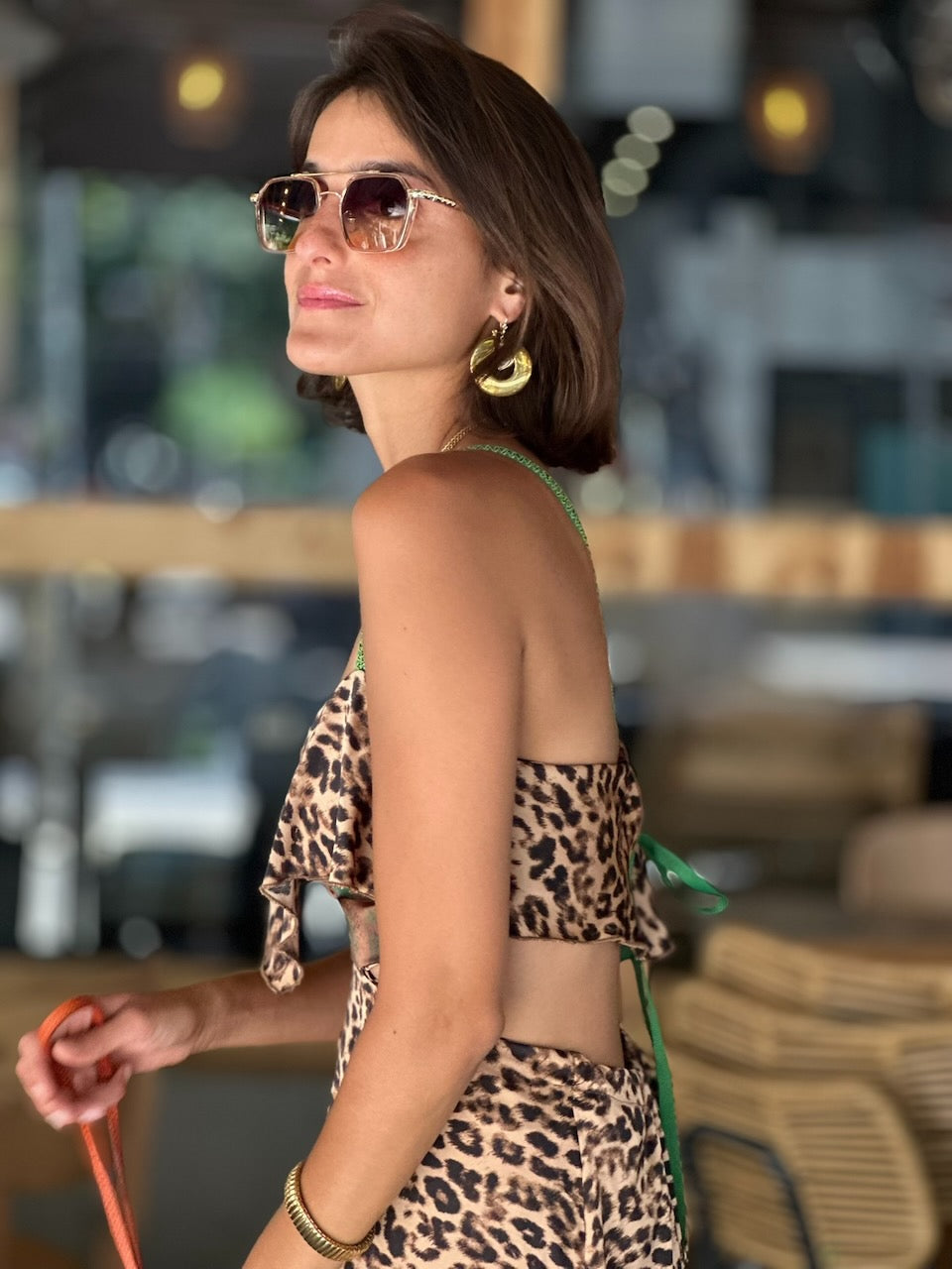 שמלת כרמן - מנומר