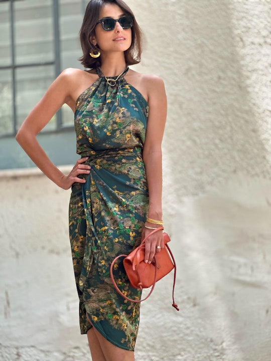 חצאית פלמה - ירוק בקבוק