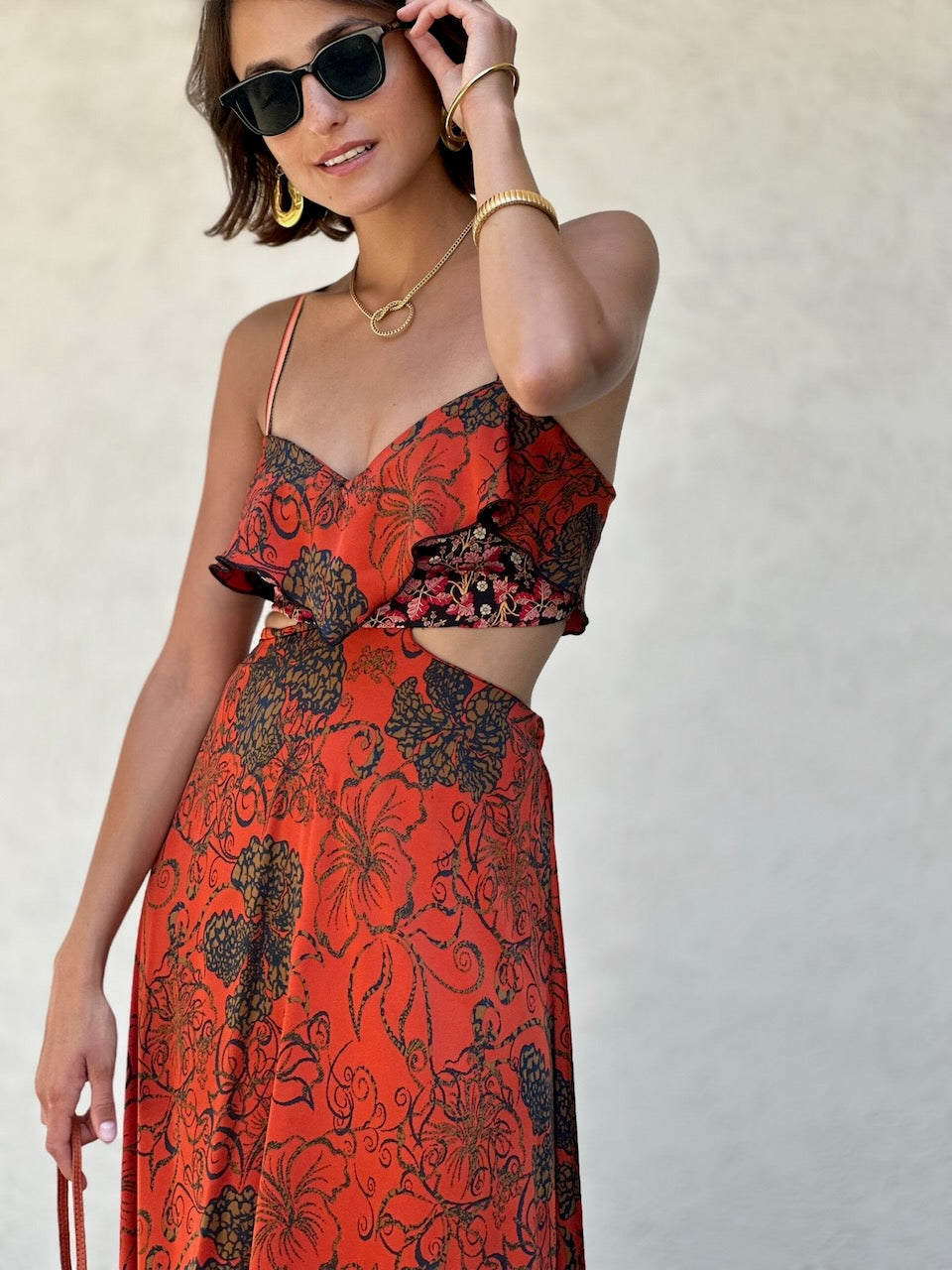 שמלת כרמן - בריק פרחוני