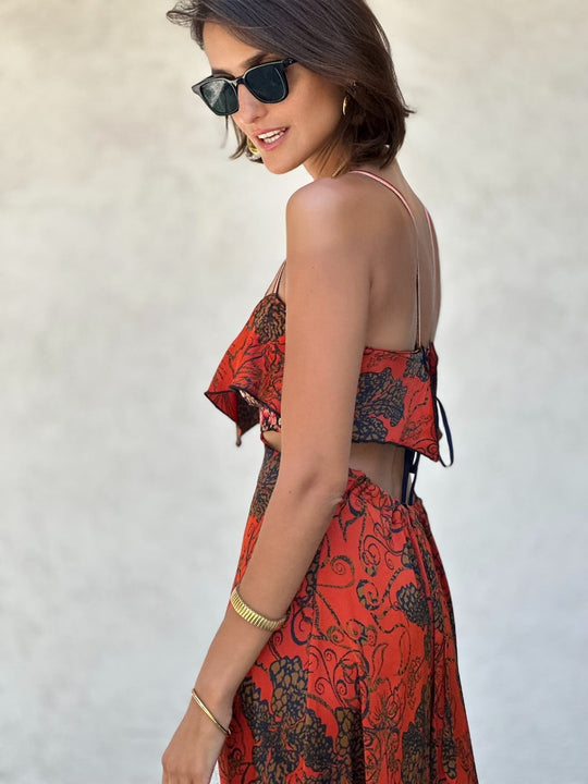 שמלת כרמן - בריק פרחוני