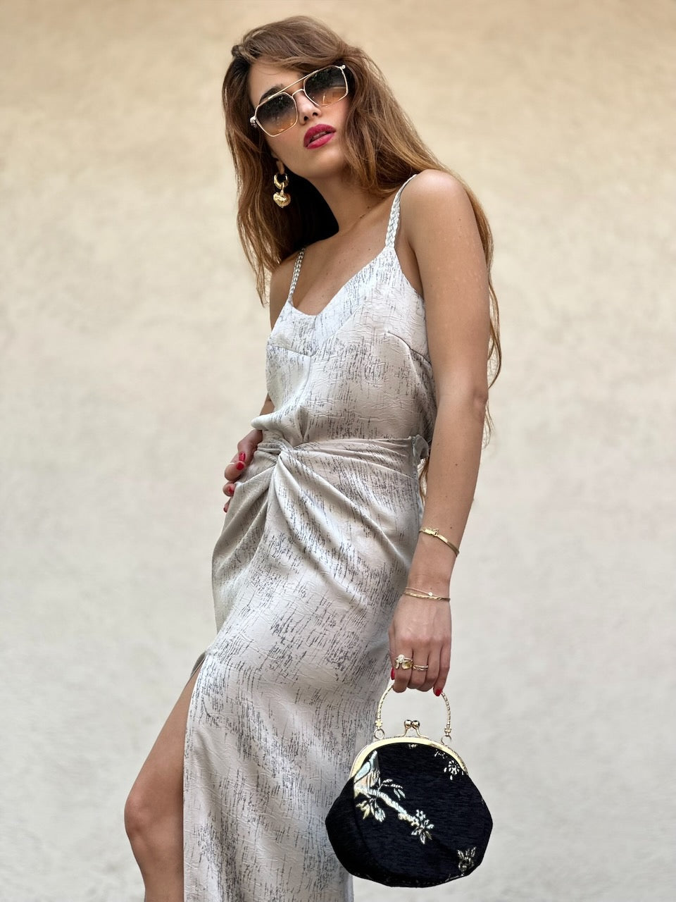 חצאית מקסי ונוס - אבן אפרפר