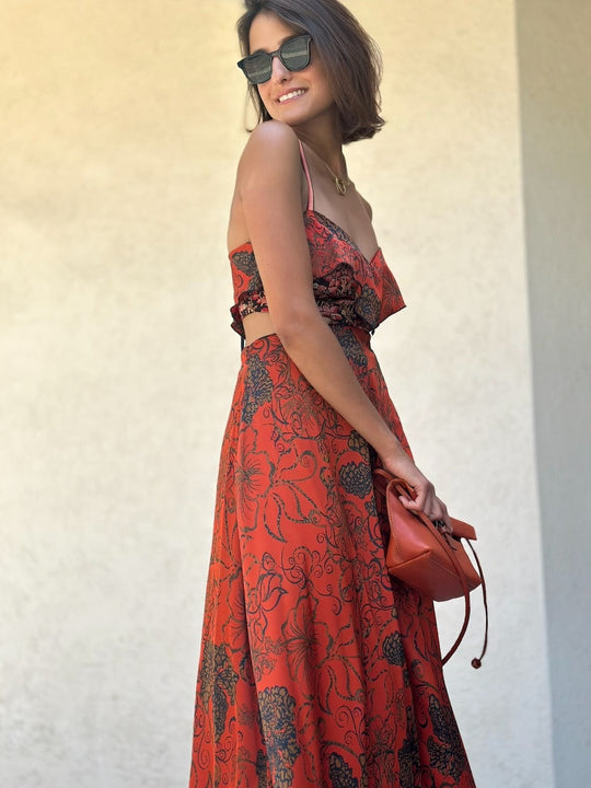 שמלת כרמן - בריק פרחוני