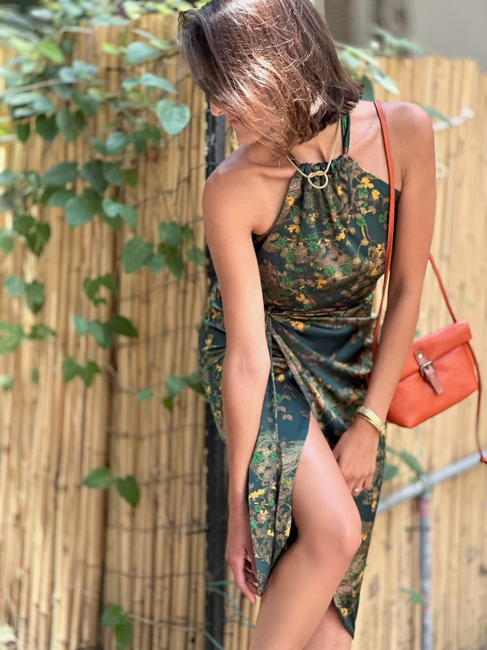 חצאית פלמה - ירוק בקבוק