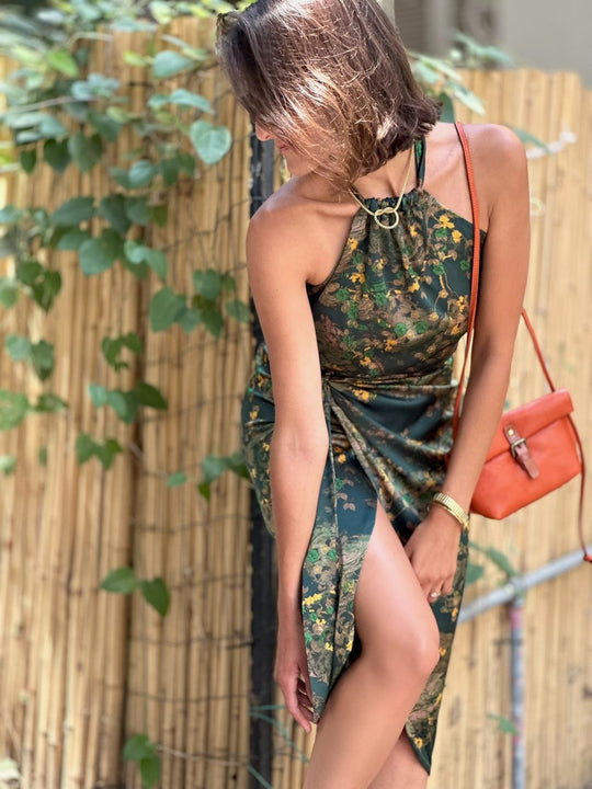 חצאית פלמה - ירוק בקבוק