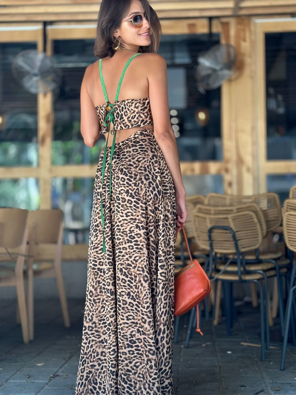 שמלת כרמן - מנומר