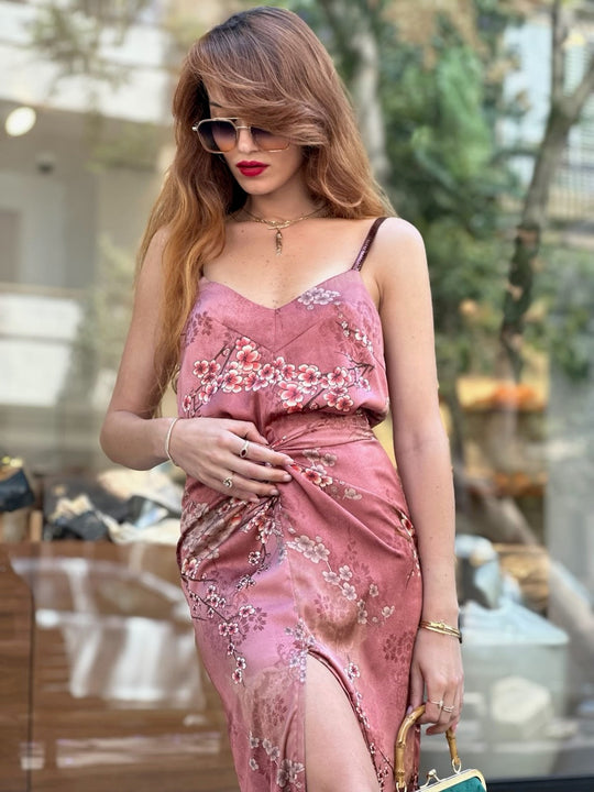 סט חצאית ונוס + גופיית אתנה - ורוד