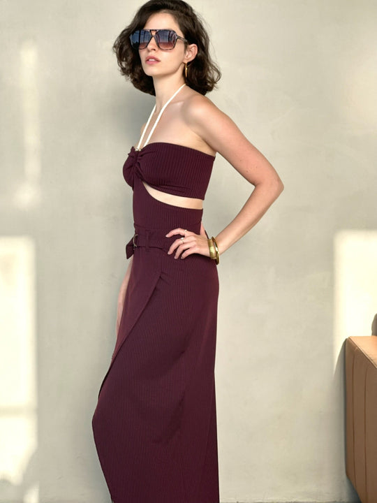 חצאית אלכס - סגול חציל