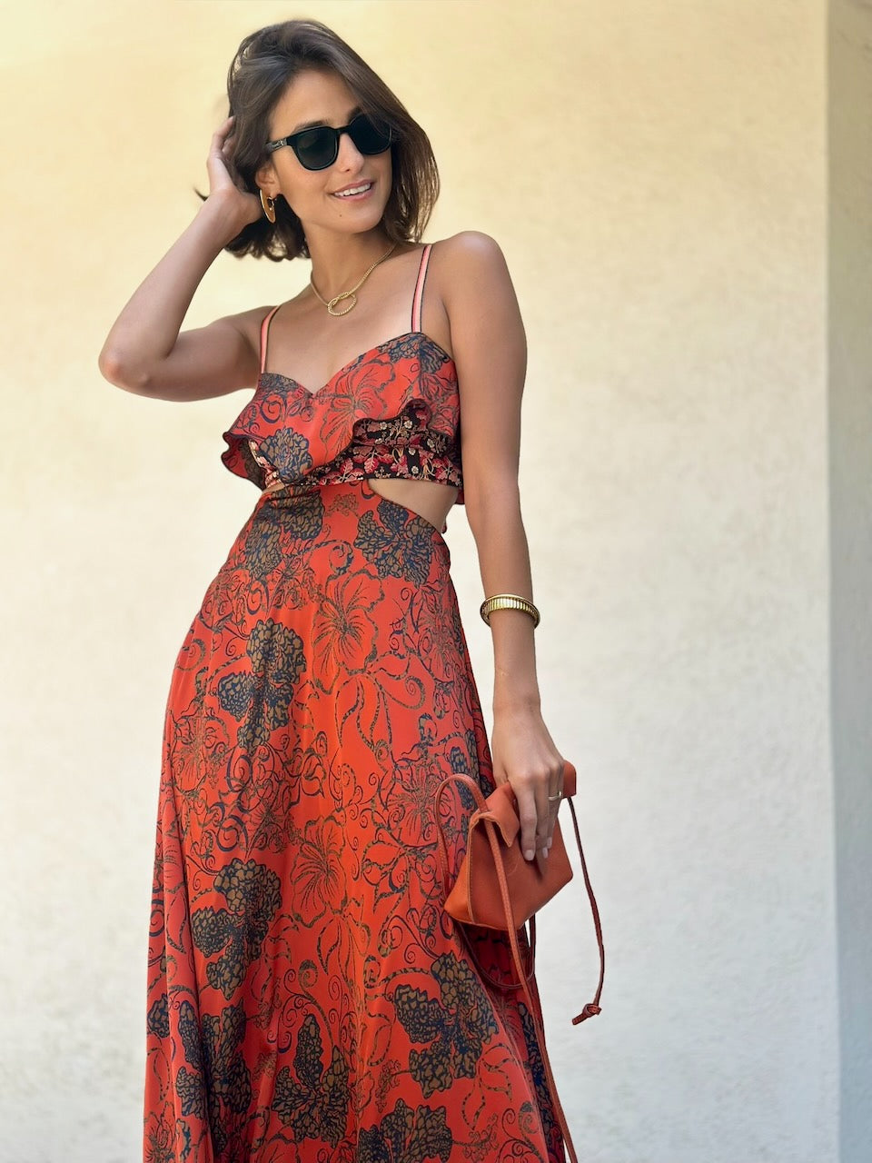 שמלת כרמן - בריק פרחוני