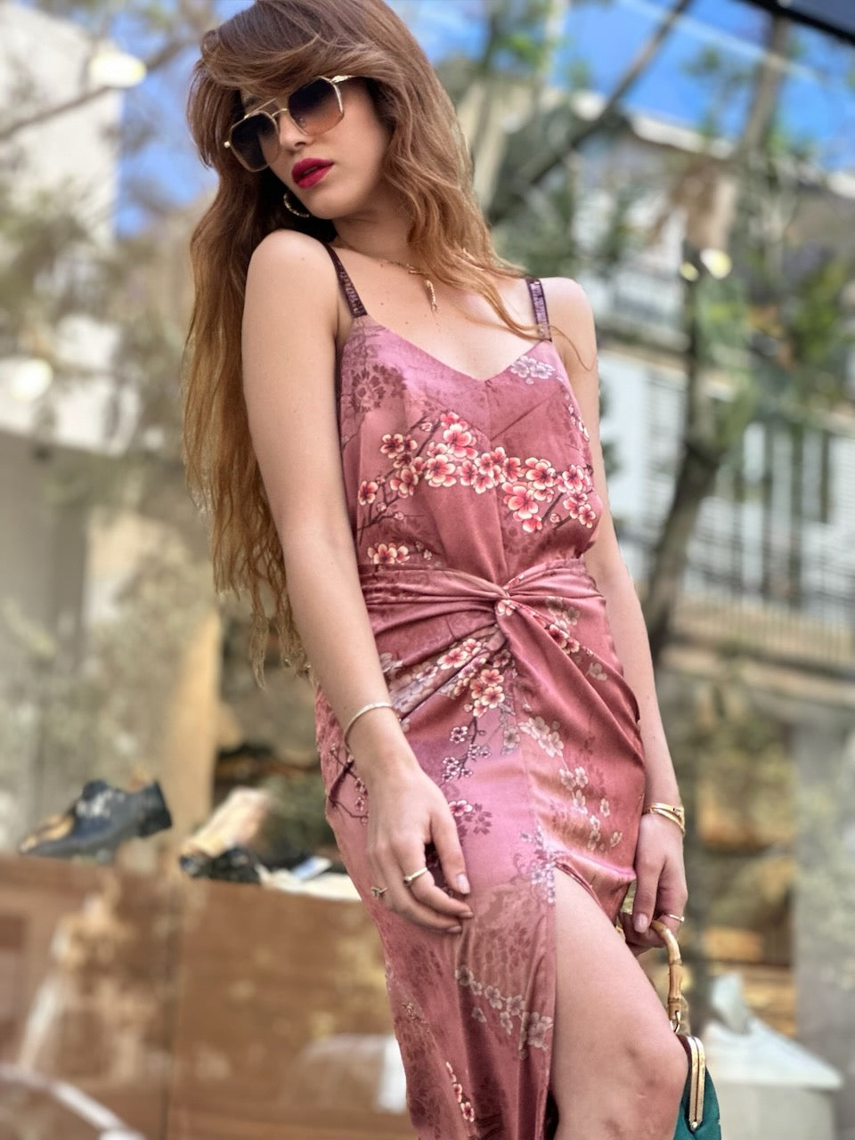 סט חצאית ונוס + גופיית אתנה - ורוד