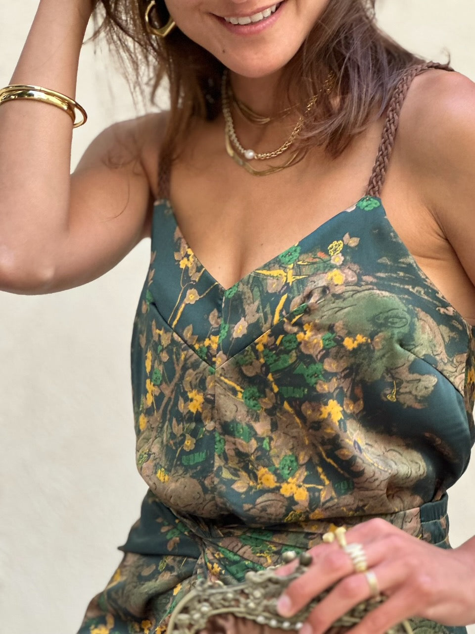 גופיית אתנה - ירוק בקבוק