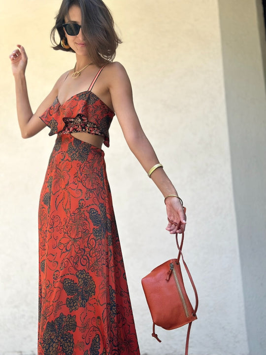 שמלת כרמן - בריק פרחוני