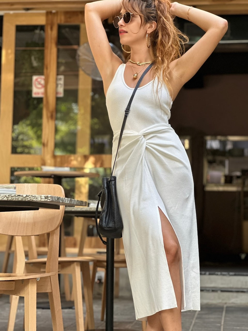 חצאית קליאופטרה - לבן