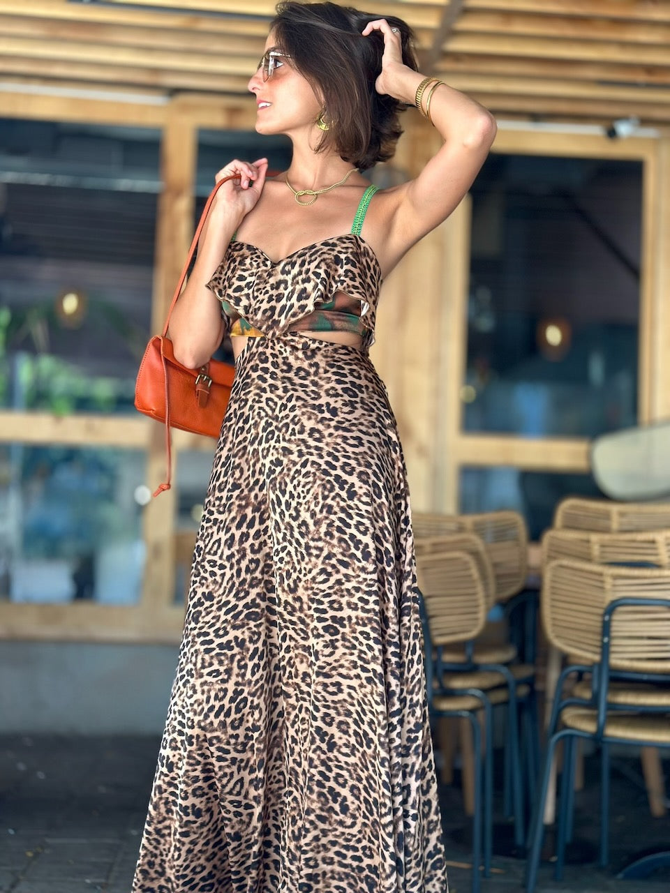 שמלת כרמן - מנומר